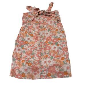 Cotton On Toddler Girl 3T Floral Dress 100% Cotton